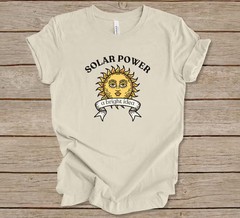 Solar Power Bright Idea Renewable Energy Green Comfort Tee