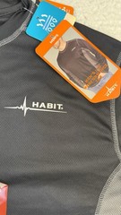 Habit Men’s Black/Gray Performance Long Sleeve Shirt Size XL