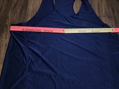 Mens 2XL Neleus Dry Fit Logo Muscle Stringer Tank Top Gym Workout Exercise Navy