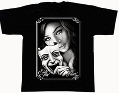 Smile Now Cry Later Mens Heavyweight T-Shirt Print On Shaka Wear Tee
