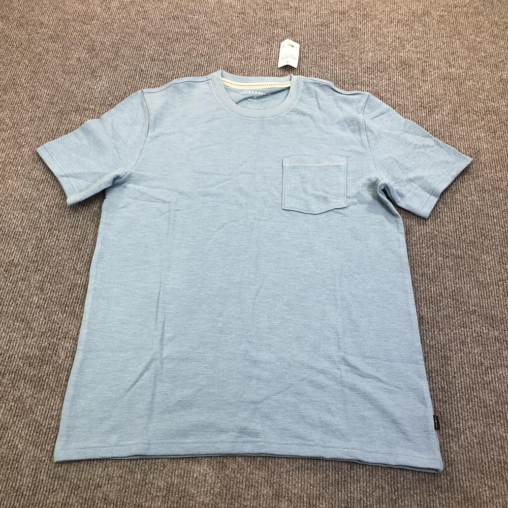 Lucky Brand Shirt Mens Medium Blue Pocket Tee Tagless Crewneck Basic Jersey