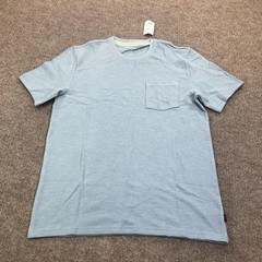 Lucky Brand Shirt Mens Medium Blue Pocket Tee Tagless Crewneck Basic Jersey
