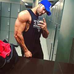 Fitness Men Bodybuilding Tank Top Gyms Clothing Singlets Vest Sleeveless
