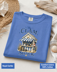 Clam Shack Shirt, Comfort Colors Coastal Tee, New England Beach Town Gift