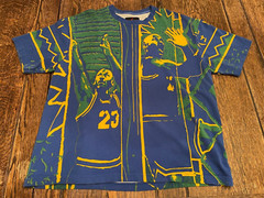 MICHAEL JORDAN Air Jumpman men’s L large All Over Print shirt basketball hip hop