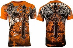 Archaic Affliction Men’s T-Shirt WINGED CREATURE Wings Biker S-3XL