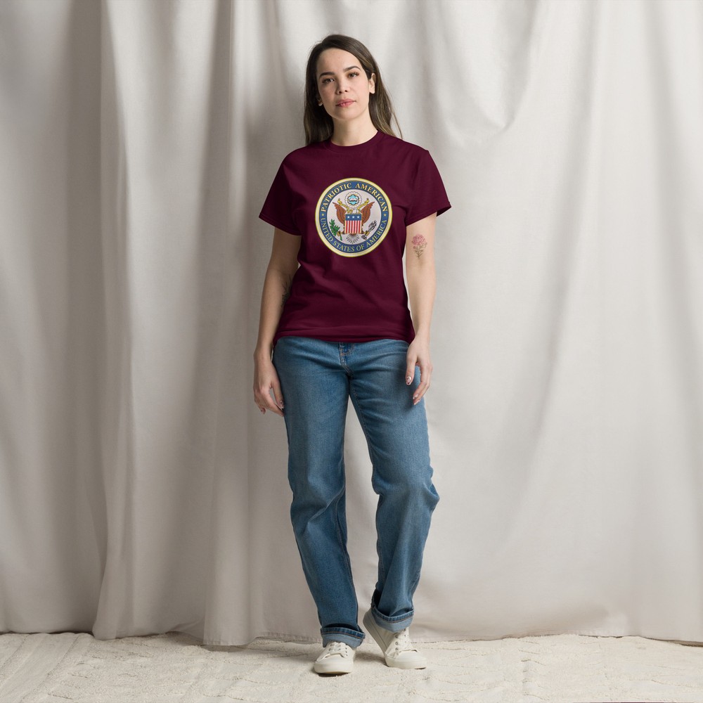 Official Patrioitic American Classic T-Shirt Available in multi Colors and Sizes