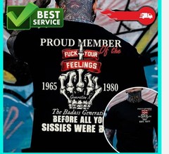 Generation X Custom Year Badass Gen X FAFOT T-shirt