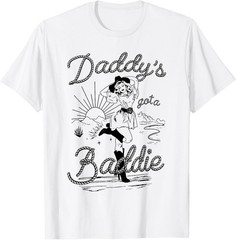 Daddy’s Got A Baddie Funny Cowgirl Vintage T-Shirt