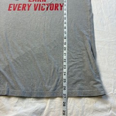 Under Armour Mens Gray Hate Every Mile Earn Every Victory Graphic T-Shirt Small