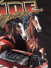 Vtg 2000 NASCAR DALE EARNHARDT JR. #8 RUNNING WIDE OPEN Budweiser Tshirt Sz XL