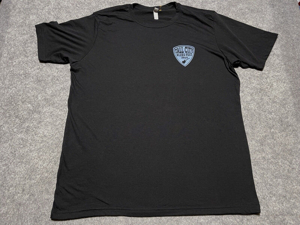 Tall City Blues Fest 2014 Black XL Band List Lineup MIDLAND TX Shirt ana popovic