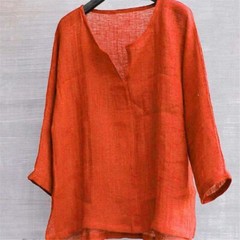 Mens Shirts Blouse Linen Cotton Baggy Kaftan Trends Shirts Casual Tops