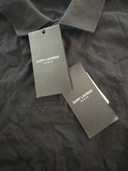 SAINT LAURENT – Cassandre Cotton Blend Sleveless Polo Size Small Men’s