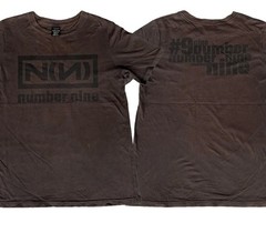 NUMBER (N)INE Japan Nine Inch Nails Logo T-shirt Dark Chocolate tee NH22690
