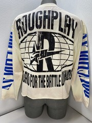RoughPlay Unisex T-Shirt Beige/Multi Size L SunShower Long Sleeve Graphic Print