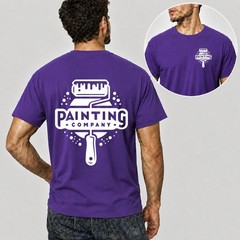 Men Personalised Work T Shirt Custom Trade Company Logo Mechanic Plumber Painter