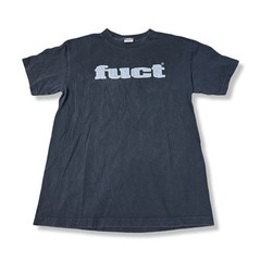 FUCT Reflecting Logo Black Graphic T Shirt Skate Made In The USA Size Medium