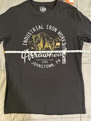 Lee Single Stitch Arrowhead Tshirt Mens Size Small Johnstown PA Industrial Iron