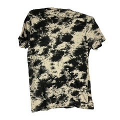 Rue21 Mens Small Tie Dye T Shirt Black Beige Straight Hem