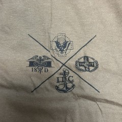 Khaki Military Shirt Mens “POW MIA” Size Small