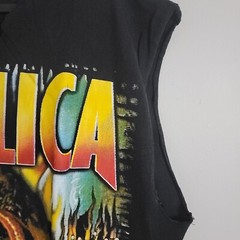 Vintage Metallica Mexican Boot Rock Revolution Revolucion Cut Sleeves T-shirt