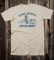 Retro Hot Rod Tee T Shirt 100% Cotton Drag Race Racing Ware Shoals Dragway SC