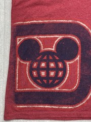 Disney Parks Shirt Mens 3XL Red Mickey Mouse 1971 Logo Hanes ComfortBlend