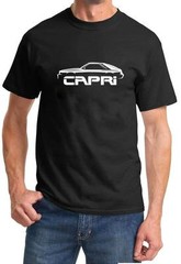 1983-86 Mercury Capri Classic Car Design Tshirt NEW