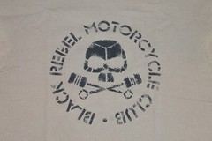 Y2K Black Rebel Motorcycle Club Shirt Garage Rock Band Beige Men’s Tee Small