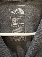 The North Face Men’s L Gray Slim Fit Graphic Logo Crew Neck Short Sleeve Tee