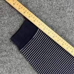 VTG Polo Ralph Lauren Men Large NavyBlueWhite Striped Sweater Long Sleeve USA