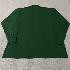 Vintage Russell Athletic Mock Neck Shirt Mens 2XL XXL Green Pro Cotton Blank NEW
