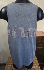 Hinano Tahiti Island Girl Gray Tahiti Sleeveless Tank Top T-Shirt Sz XL