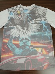 California Speed Racing T-shirt Size Medium Cars American Eagle Double Sided