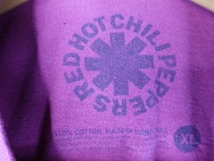 Red Hot Chili Peppers Unisex Bay Island Sportswear T-Shirt Size XL Red