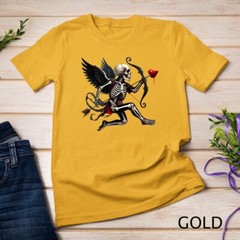 Gothic Valentine A Skeletal Cupid Strikes Funny T-Shirt Unisex T-shirt