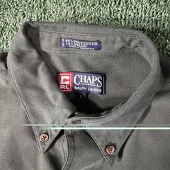 Vtg Chaps Ralph Lauren Men’s Size Large Green Long Sleeve Button Up Shirt Y2K