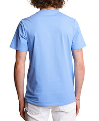 Paisley & Gray Mens Lucas Slim Fit Short Sleeve Crewneck T-Shirt Easy Blue-Med