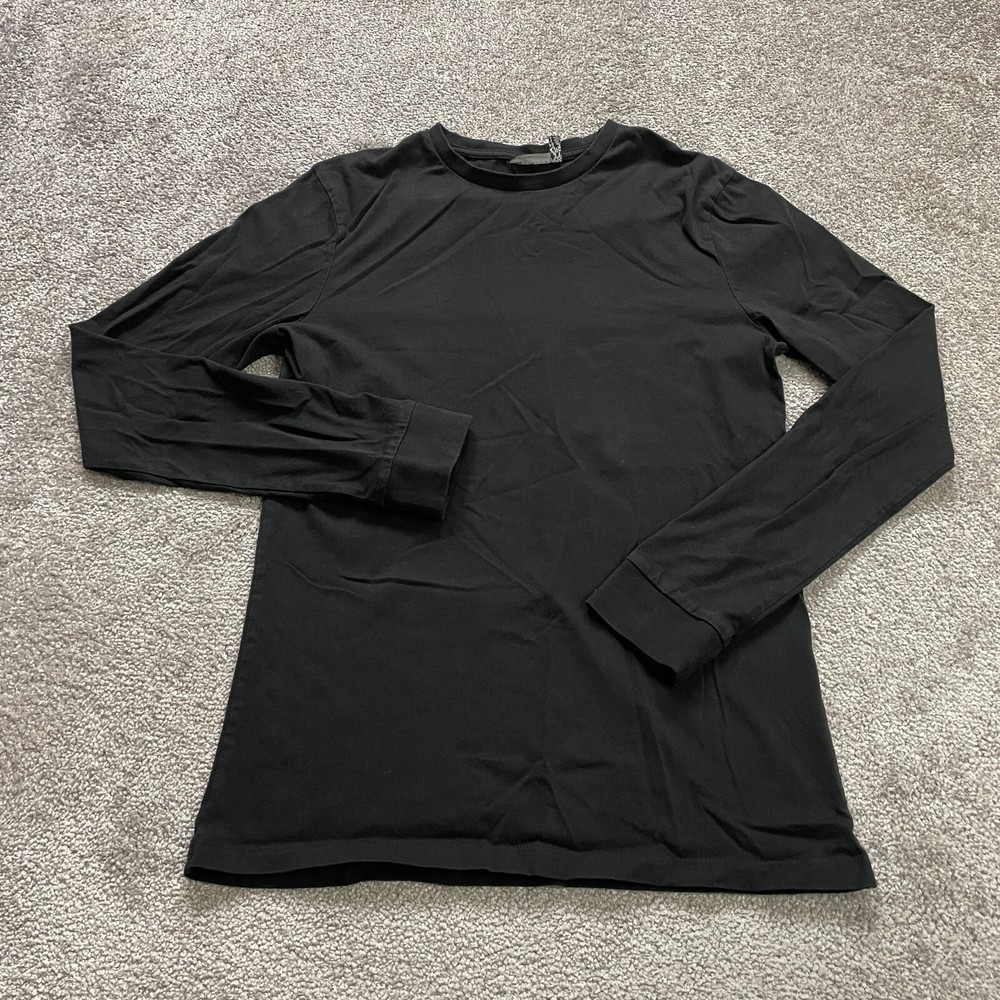 Asos Basic Crew Neck T-Shirt Mens Small Black Crew Neck Long Sleeve Cotton Tee