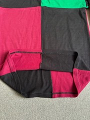 Vintage Heavyweight Rugby Shirt Harlequin Style Stitched Number Size 42” Chest