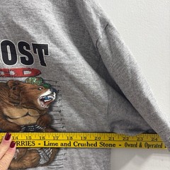 Funny Most Wanted Animal Tshirt Mens Large Quality Classics Tag Gray Graphic