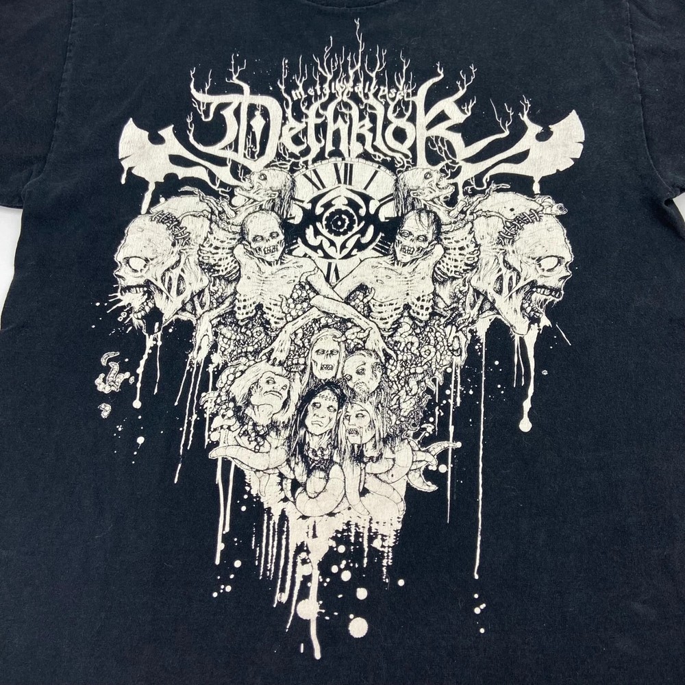 Vintage Dethklok Metalocalypse short sleeve black color shirt VK10714