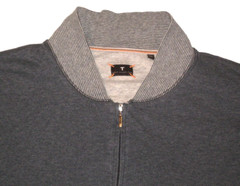 Men’s LEFT COAST TEE Heathered Blue L/S 1/4 Zip Jersey Knit Pullover XXL