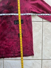 Affliction Sacred Souls Renegade Snake Red Wash Long Sleeve T-Shirt