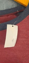 NWT Cremieux Raglan Shirt M Men’s Gray/Red Long Sleeve Baseball Tee