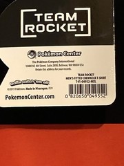 Pokémon Center Team Rocket (Adult XL) T-shirt 2019 New with Tags (Sealed)