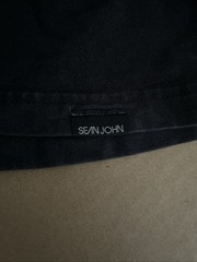 Vintage Sean John Script Logo Tshirt Mens Black P Diddy XXL 2XL Puff Daddy Diddy