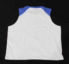ASOS Design Men’s Shrunken Fit Chest Print Tank Top AP2 White Size: 2XL NWT