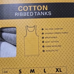 Caterpillar Mens 4-Pack Tanks Tops Undershirts Cotton Blend CAT XL New